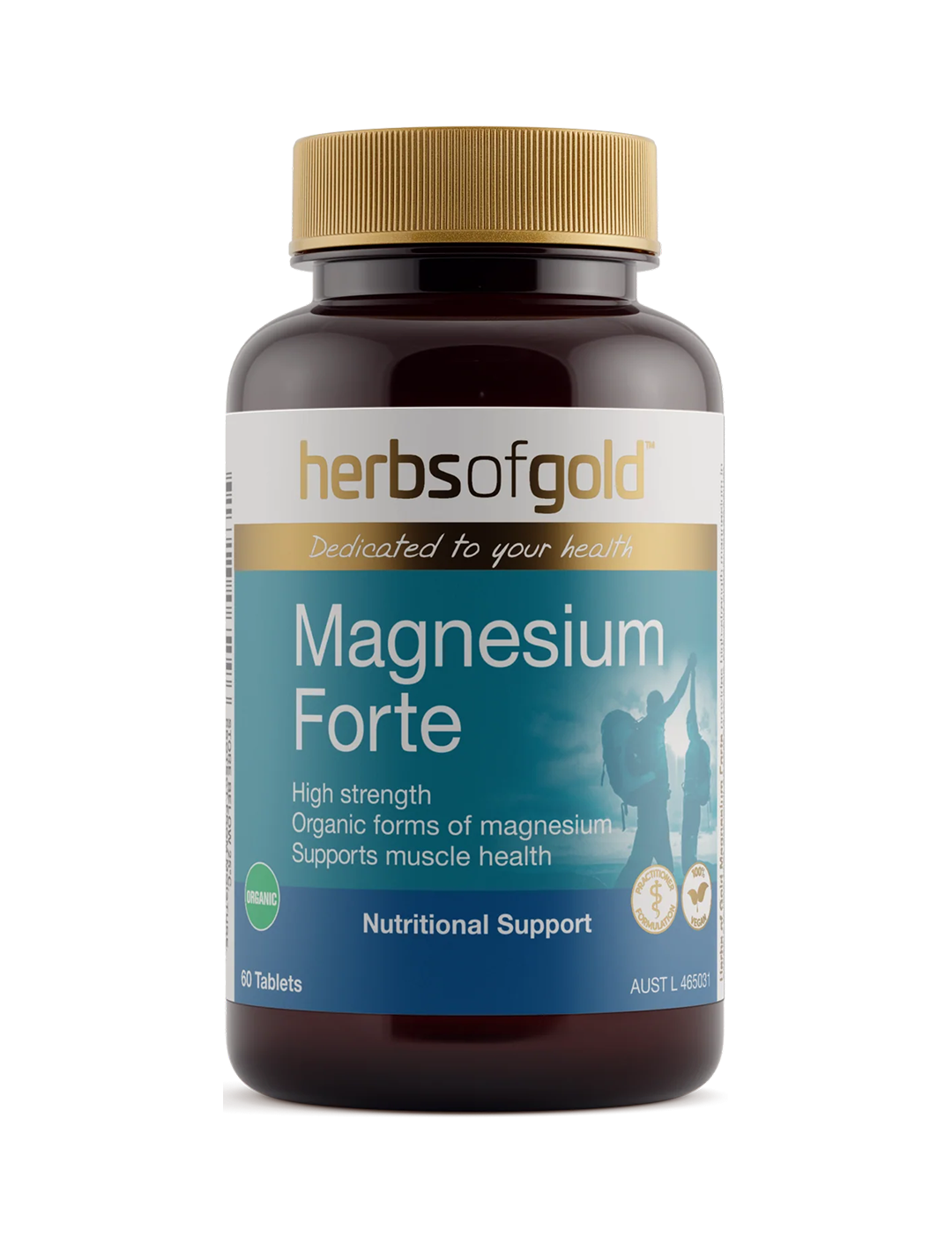 Herbs of Gold Magnesium Forte 60 tablets bottle