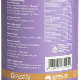 Back of the Eden Healthfoods Immunity Shield tin listing its protect, relief and defend herbal blends
