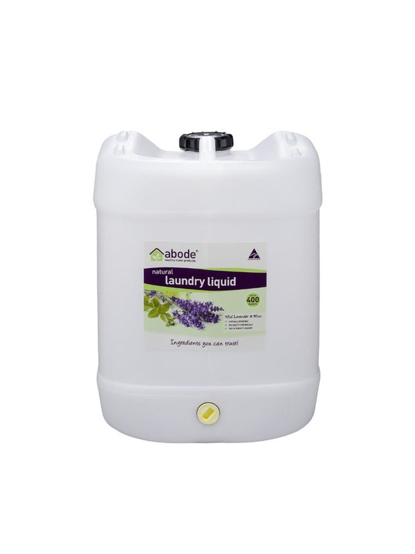 Abode Laundry Liquid Lavender & Mint 15L pack shot