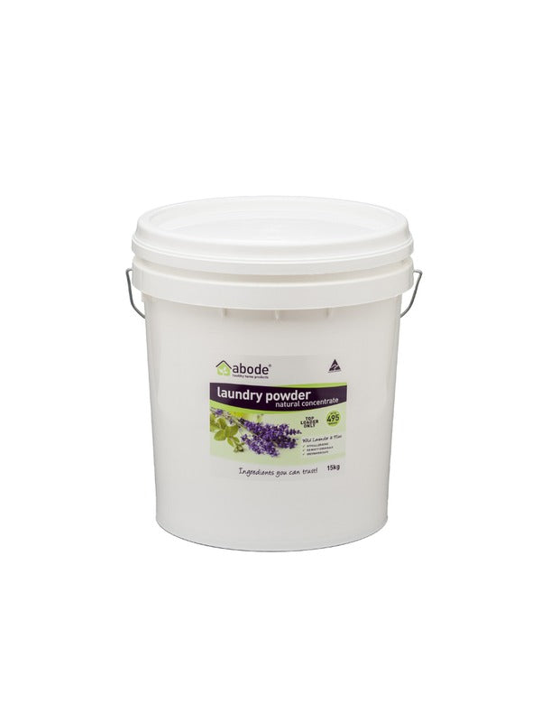 Abode Front & Top Loader Laundry Powder Lavender & Mint 15Kg pack shot