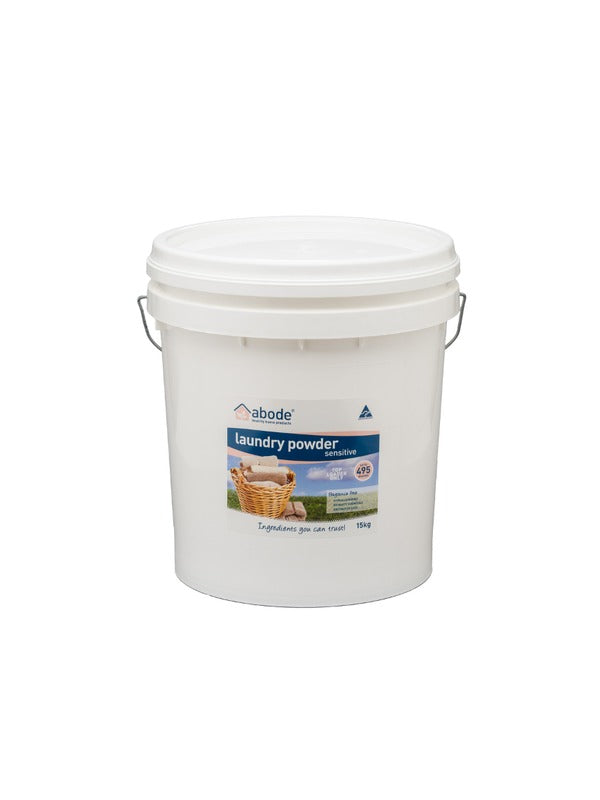 Abode Front & Top Loader Laundry Powder ZERO 15 Kg pack shot
