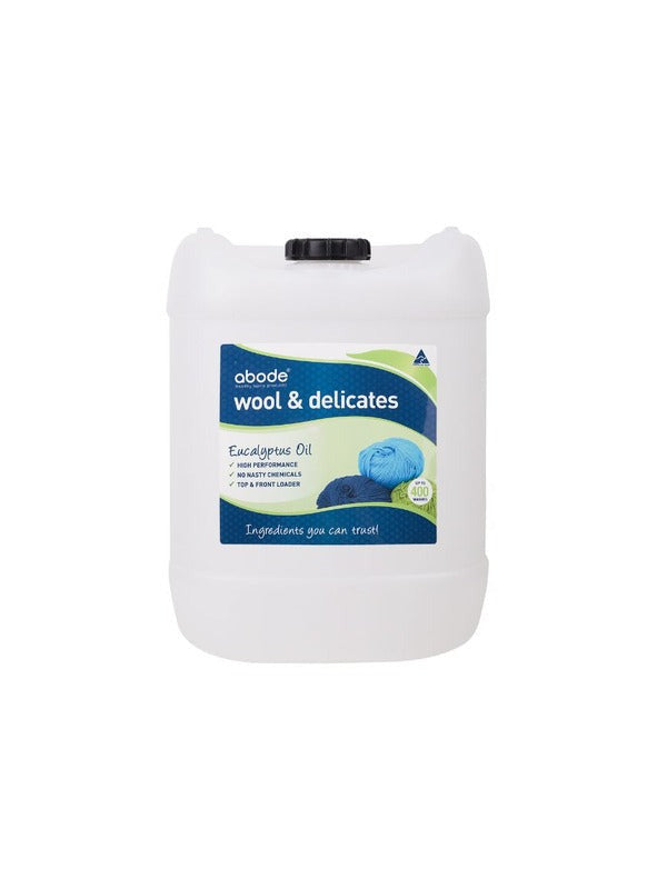 Abode Wool and Delicates Eucalyptus 15 litre pack shot