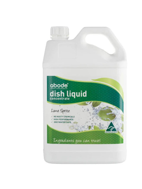 Abode Dishwashing Liquid Lime Spritz 4 litre pack shot