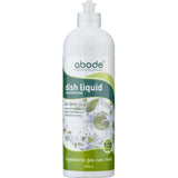 Abode Dishwashing Liquid Lime Spritz comes in a 500ml white bottle with green accents, featuring a convenient flip-top cap. Its chemical-free formula and natural lime fragrance deliver safe and effective cleaning.