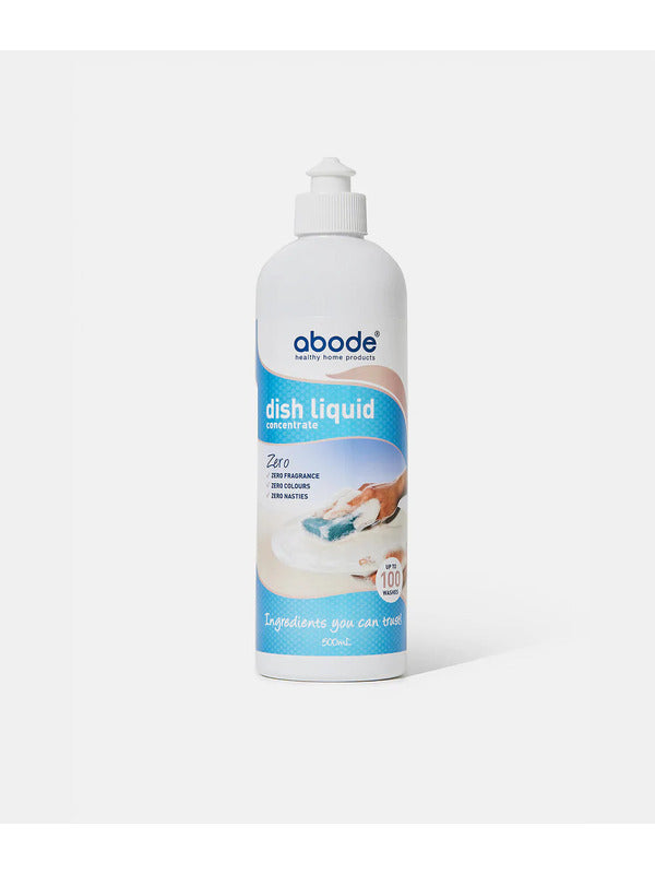 Abode Dishwashing Liquid Zero Fragrance Free 500ml