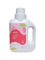 A 1-liter white bottle of Abode Laundry Liquid Baby with a pink label, handle, and measuring cap. This gentle, high-performance formula is specially made for sensitive skin.