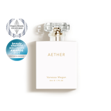 Vanessa Megan Aether Natural Perfume with its award badges