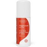 Amazing Oils Magnesium Joint Gel Roll On 60ml is a white bottle with a red label and cap, featuring MSM, Kunzea, Ginger, and Arnica for joint support—perfect for post-workout recovery and wellness routines.