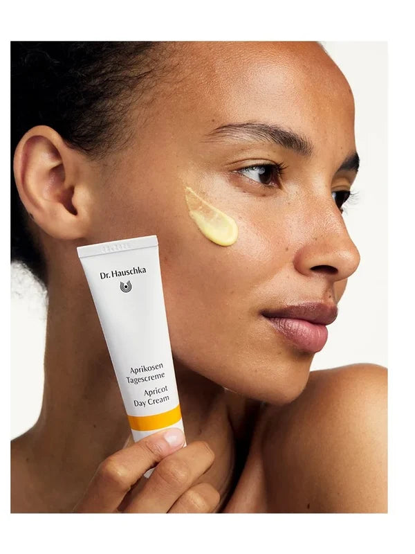 Model with Dr Hauschka Apricot Day Cream