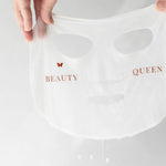 Vanessa Megan Blue Tansy and Cypress Soothing Sheet Mask held up