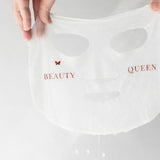 Vanessa Megan Blue Tansy and Cypress Soothing Sheet Mask held up