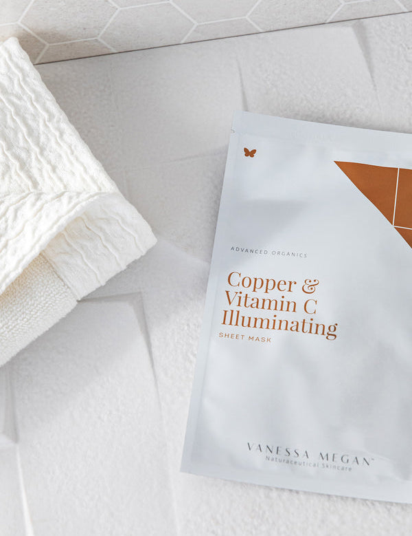 Vanessa Megan Copper and Vitamin C Illuminating Sheet Mask sachet