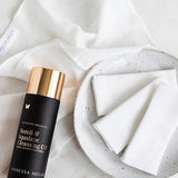 Vanessa Megan Neroli and Squalane Cleansing Oil with a face towel