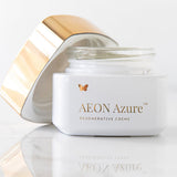 Open jar of Vanessa Megan AEON Azure Regenerative Cream