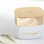 Vanessa Megan AEON Azure Regenerative Cream jar with cream texture