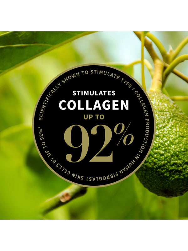 Stimulates collagen up to 92 percent claim panel for Antipodes Avocado Pear Night Cream