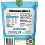 Botanika Blends Magnesium Citrate back label with nutrition information and directions