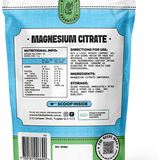 Botanika Blends Magnesium Citrate back label with nutrition information and directions