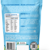Botanika Blends Hydration Blue Lemonade back label with nutrition information and directions