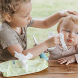 Wotnot Natural Baby Wipes being used gently on a baby