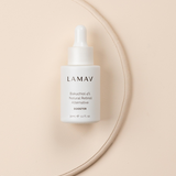 LAMAV Bakuchiol Booster bottle on a neutral background