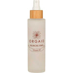 The Orgaid Balancing Niacinamide Toner 120ml comes in a clear frosted spray bottle with a wooden cap and floral logo, hydrating and balancing your skin with niacinamide for a refreshed feel.