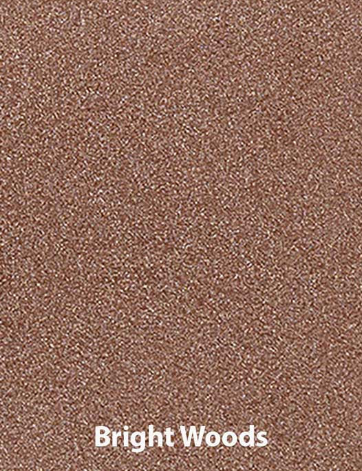A warm brown textured surface recalls the richness of Benecos Beauty ID Palette Eyeshadow Refills 1.5g, with "Bright Woods" boldly labeled in white at the bottom.
