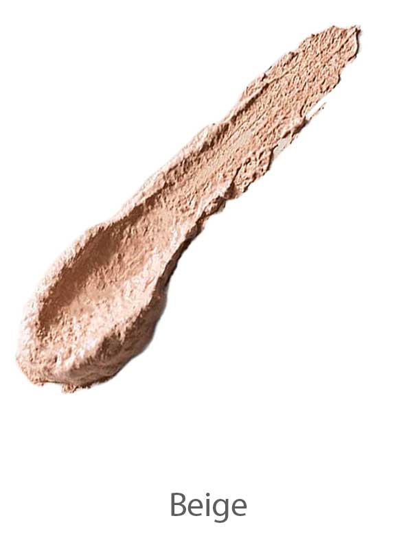 A textured smear of Benecos BB Cream 30ml foundation on a white background, with the word Beige written below.