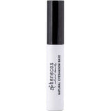 A 5ml tube of Benecos Prime Fine Eye Shadow Primer, featuring a white body, black cap, and the brand logo with product name printed vertically on the front.