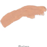 A swatch of Benecos Cover Stick 4.5g by Benecos in beige is smeared on a white background, with "Beige" written underneath.