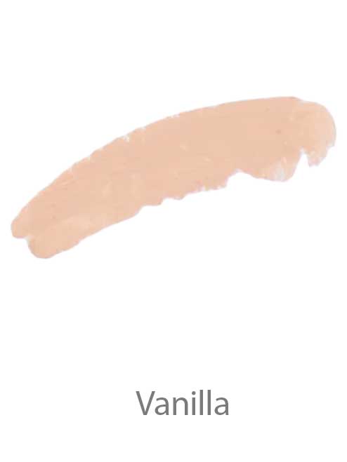 A creamy, light beige Benecos Cover Stick 4.5g concealer labeled Vanilla sits on a white background, offering high coverage for flawless skin.