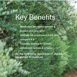 Key benefits panel for The Jojoba Company Pure Jojoba Gel Mask