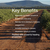 Key benefits panel for The Jojoba Company Australian Jojoba