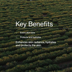 Key benefits panel for The Jojoba Company Illuminating Tinted Moisturiser SPF15