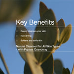 Key benefits panel for The Jojoba Company Jojoba Bead Cleanser
