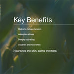 Key benefits panel for The Jojoba Company Calming Jojoba