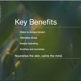 Key benefits panel for The Jojoba Company Calming Jojoba