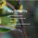 Key benefits panel for The Jojoba Company Jojoba Lip Balm