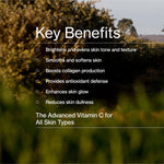 Key benefits panel for The Jojoba Company Vitamin C Glow Potion