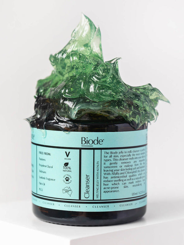 Biode Cleanser Melting Jelly open with cleanser texture