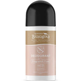 Australian Biologika deodorant roll-on with black cap on a white background