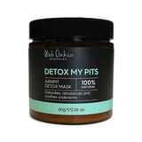 Black Chicken Remedies Detox My Pits Armpit Detox Mask 60g is a 100% natural formula that detoxifies, soothes, and rebalances underarms—ideal for underarm care or switching to natural deodorant. Contains 60g (2.116 oz).