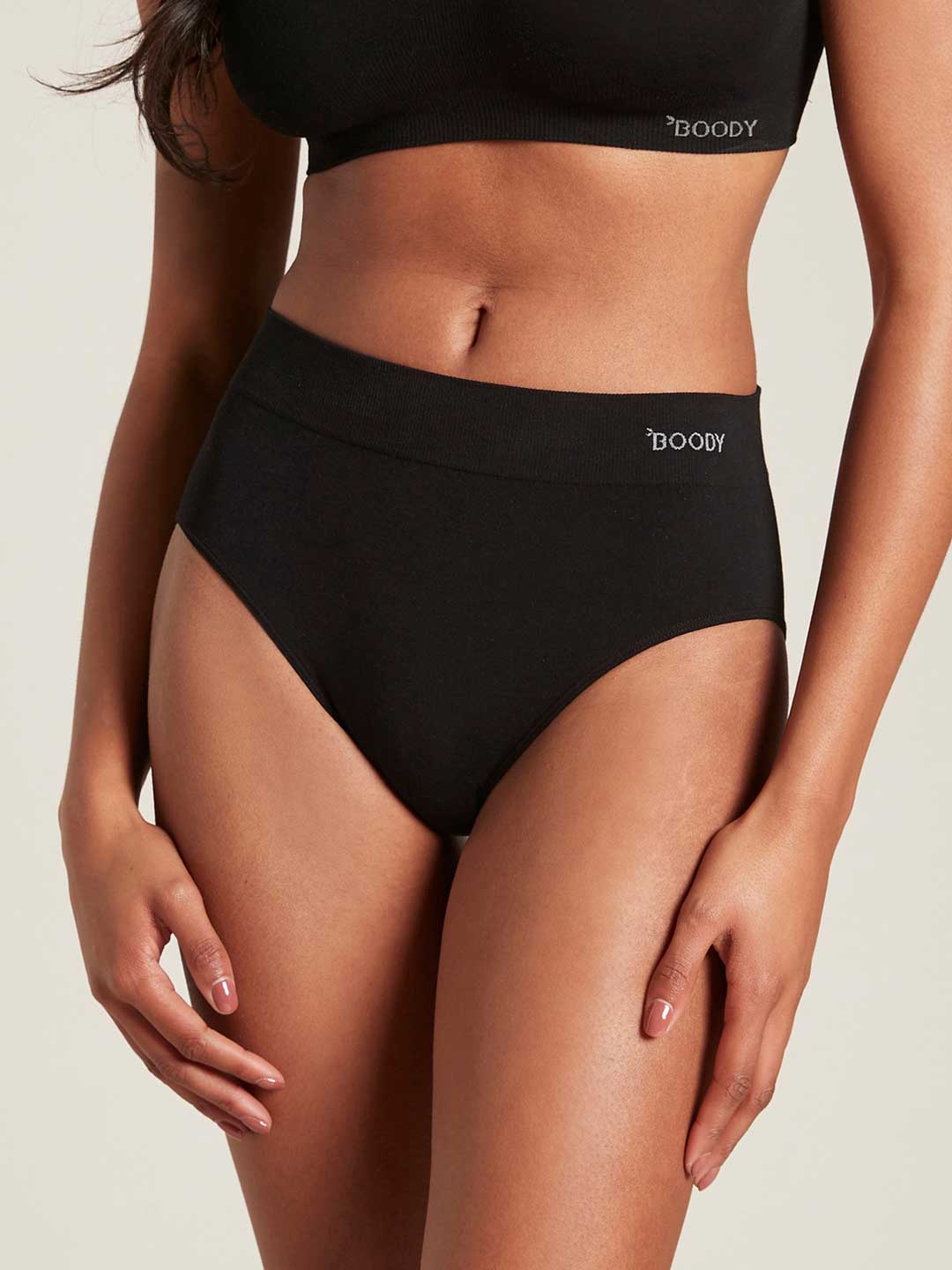 Boody Full Briefs Black, organic bamboo clothing