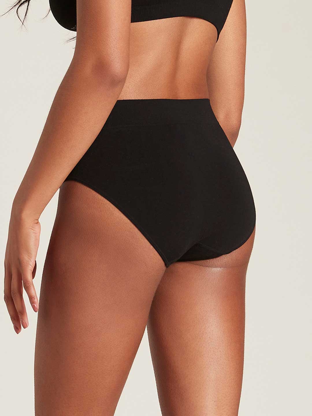Boody Full Briefs Black, organic bamboo clothing, product photo 3
