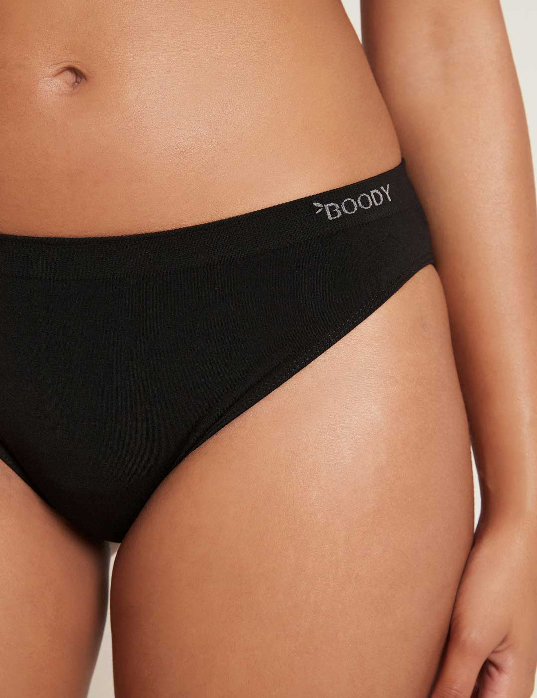 Boody Classic Bikini Black, organic bamboo clothing, product photo 2