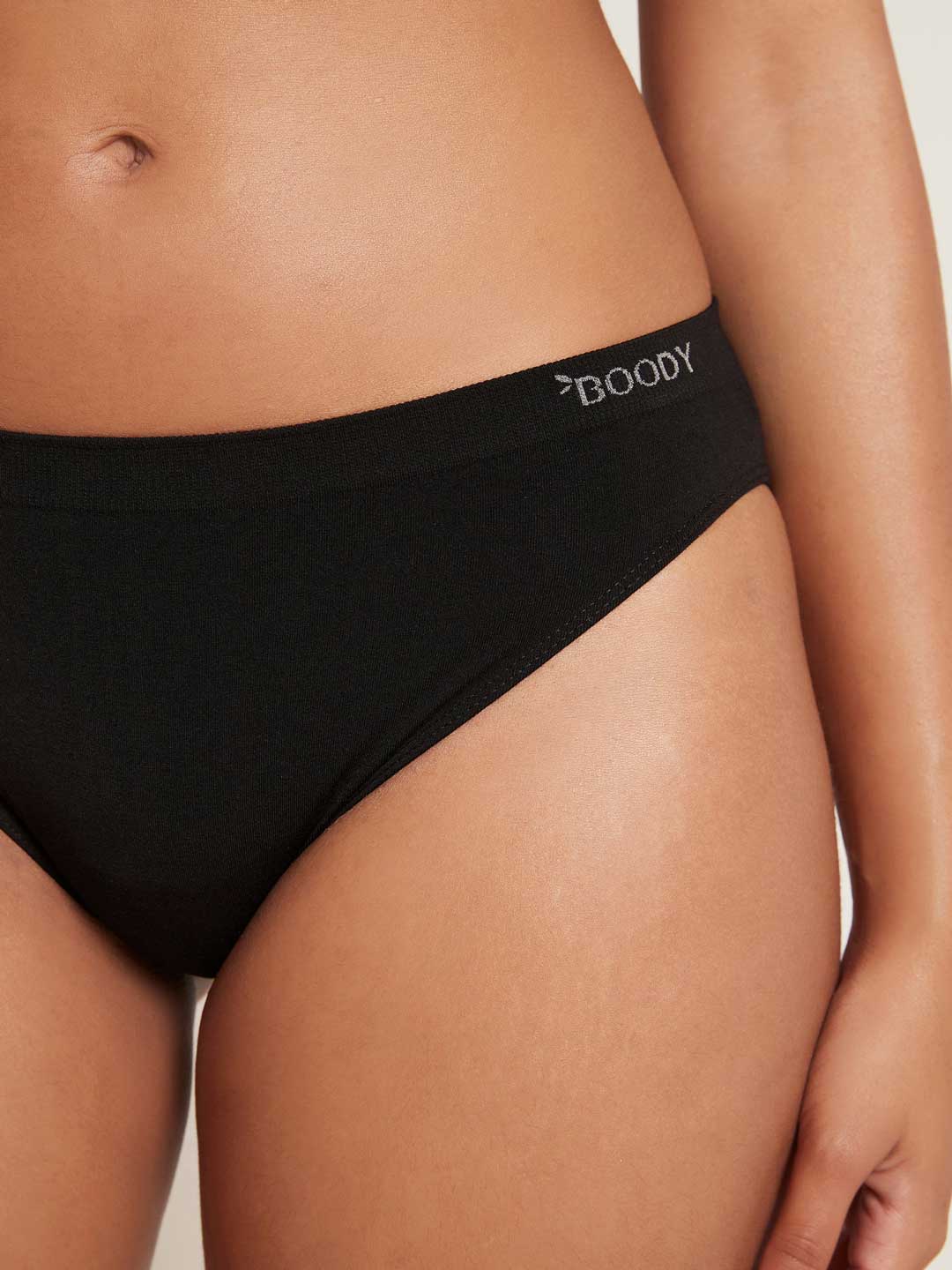 Boody Classic Bikini Black, organic bamboo clothing, product photo 2
