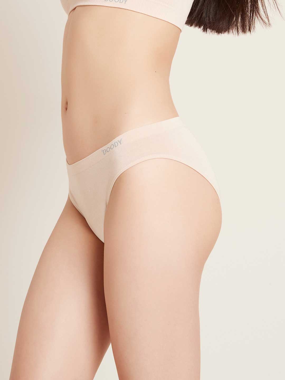 Boody Classic Bikini in Shell, side view