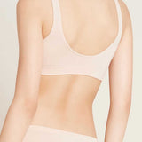 Boody Crop Bra in Shell, back view
