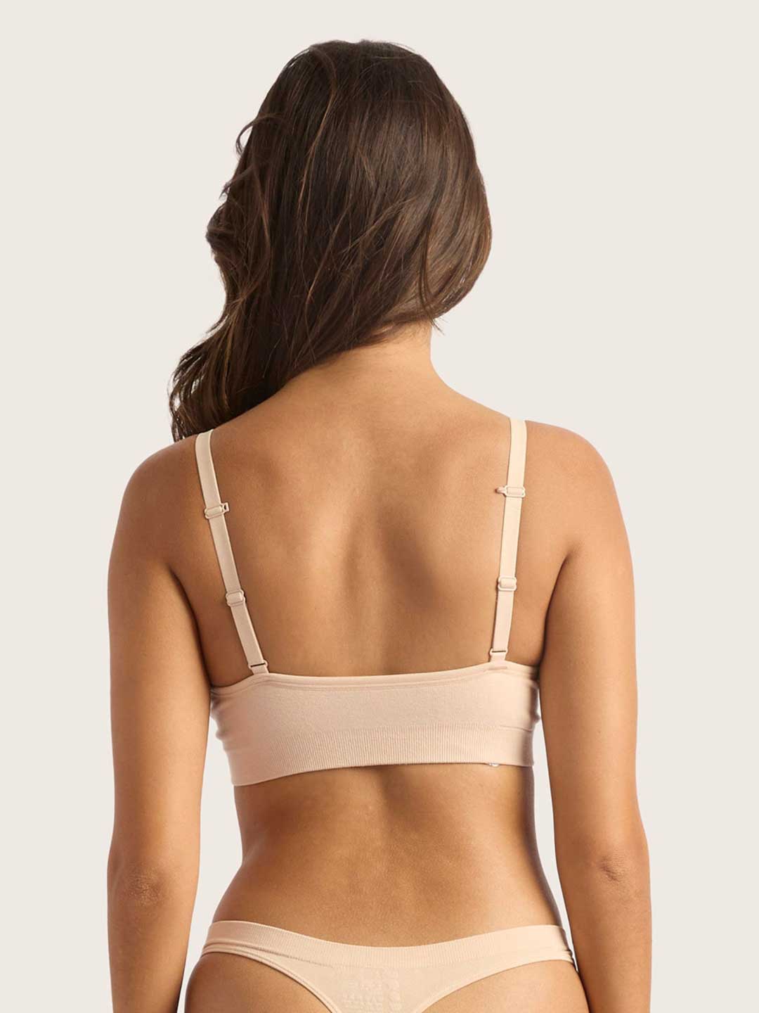 Boody T-Shirt Bra in Shell, back view