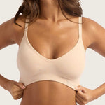 Boody T-Shirt Bra in Shell, front view